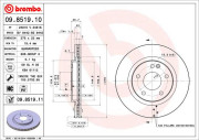 09.8519.10 Brzdový kotouč PRIME LINE BREMBO