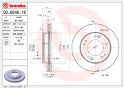 09.8546.10 Brzdový kotouč PRIME LINE BREMBO