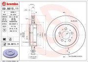 09.8615.11 Brzdový kotouč COATED DISC LINE BREMBO