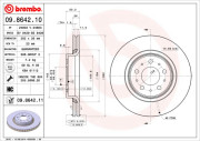 09.8642.10 Brzdový kotouč PRIME LINE BREMBO