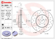 09.8665.1X Brzdový kotouč BEARING DISC LINE BREMBO