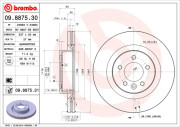 09.8875.30 Brzdový kotouč PRIME LINE BREMBO