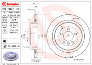 09.8876.30 Brzdový kotouč PRIME LINE BREMBO