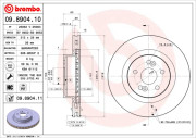 09.8904.10 Brzdový kotouč PRIME LINE BREMBO