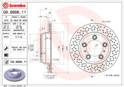 09.8998.11 Brzdový kotouč COATED DISC LINE BREMBO