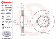 09.9074.10 Brzdový kotouč PRIME LINE BREMBO