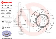 09.9130.1X Brzdový kotouč BEARING DISC LINE BREMBO