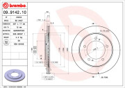 09.9142.10 Brzdový kotouč PRIME LINE BREMBO