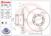 09.9361.10 Brzdový kotouč PRIME LINE BREMBO