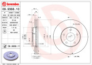 09.9368.10 Brzdový kotouč PRIME LINE BREMBO