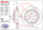 09.9373.21 Brzdový kotouč COATED DISC LINE BREMBO