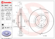 09.9447.11 Brzdový kotouč COATED DISC LINE BREMBO