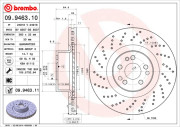 09.9463.10 Brzdový kotouč PRIME LINE BREMBO