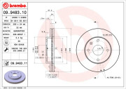 09.9483.10 Brzdový kotouč PRIME LINE BREMBO