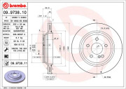 09.9738.10 Brzdový kotouč PRIME LINE BREMBO