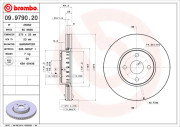 09.9790.20 Brzdový kotouč PRIME LINE BREMBO