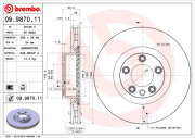 09.9870.11 Brzdový kotouč COATED DISC LINE BREMBO