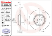 09.9895.10 Brzdový kotouč PRIME LINE BREMBO