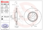 09.9895.20 Brzdový kotouč PRIME LINE BREMBO