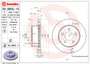 09.9905.10 Brzdový kotouč PRIME LINE BREMBO