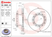 09.9983.40 Brzdový kotouč PRIME LINE BREMBO