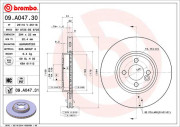 09.A047.30 Brzdový kotouč PRIME LINE BREMBO