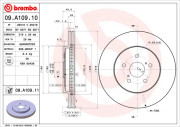 09.A109.10 Brzdový kotouč PRIME LINE BREMBO