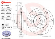 09.A300.11 Brzdový kotouč COATED DISC LINE BREMBO