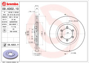 09.A302.10 Brzdový kotouč PRIME LINE BREMBO