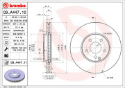 09.A447.10 Brzdový kotouč PRIME LINE BREMBO