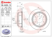 09.A450.10 Brzdový kotouč PRIME LINE BREMBO