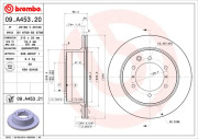 09.A453.20 Brzdový kotouč PRIME LINE BREMBO