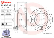 09.A563.80 Brzdový kotouč PRIME LINE BREMBO