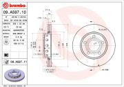 09.A597.10 Brzdový kotouč PRIME LINE BREMBO