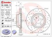 09.A599.1X Brzdový kotouč BEARING DISC LINE BREMBO