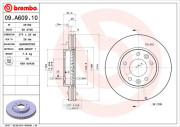 09.A609.10 Brzdový kotouč PRIME LINE BREMBO