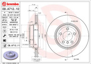 09.A712.10 Brzdový kotouč PRIME LINE BREMBO