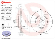 09.A717.10 Brzdový kotouč PRIME LINE BREMBO