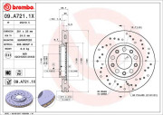 09.A721.1X Brzdový kotouč BEARING DISC LINE BREMBO