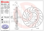 09.A731.10 Brzdový kotouč PRIME LINE BREMBO