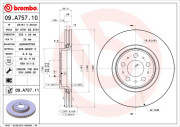 09.A757.10 Brzdový kotouč PRIME LINE BREMBO