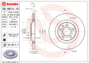 09.A814.10 Brzdový kotouč PRIME LINE BREMBO