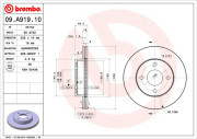 09.A919.10 Brzdový kotouč PRIME LINE BREMBO