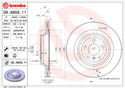 09.A959.11 Brzdový kotouč COATED DISC LINE BREMBO