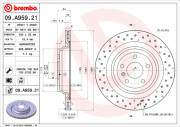 09.A959.21 Brzdový kotouč COATED DISC LINE BREMBO