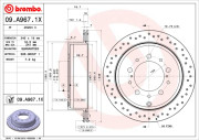 09.A967.1X Brzdový kotouč BEARING DISC LINE BREMBO