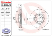 09.B030.10 Brzdový kotouč PRIME LINE BREMBO