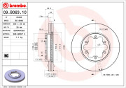 09.B063.10 Brzdový kotouč PRIME LINE BREMBO