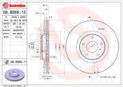 09.B266.10 Brzdový kotouč PRIME LINE BREMBO