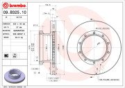 09.B325.10 Brzdový kotouč PRIME LINE BREMBO